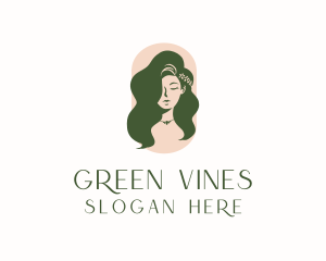 Organic Woman Beauty Babe logo design