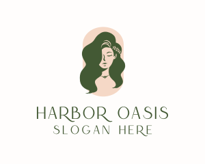 Organic Woman Beauty Babe logo design