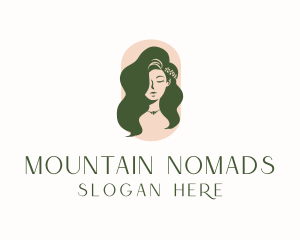 Organic Woman Beauty Babe logo design