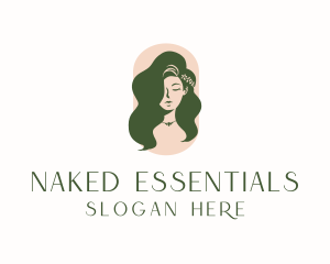 Organic Woman Beauty Babe logo design