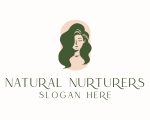 Organic Woman Beauty Babe logo design