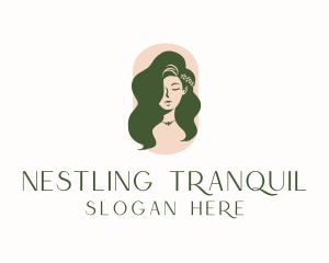 Organic Woman Beauty Babe logo design