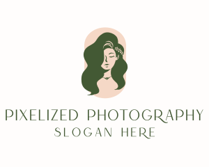 Organic Woman Beauty Babe logo design