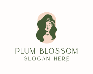 Organic Woman Beauty Babe logo design