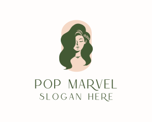 Organic Woman Beauty Babe logo design