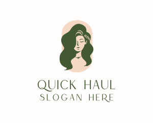 Organic Woman Beauty Babe logo design