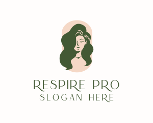 Organic Woman Beauty Babe logo design