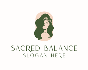 Organic Woman Beauty Babe logo design