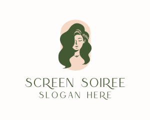 Organic Woman Beauty Babe logo design