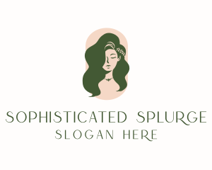 Organic Woman Beauty Babe logo design