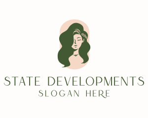 Organic Woman Beauty Babe logo design