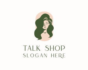 Organic Woman Beauty Babe logo design