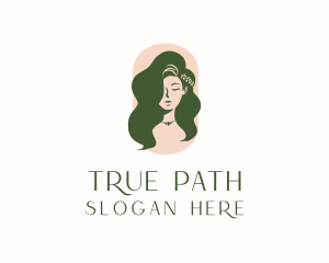 Organic Woman Beauty Babe logo design