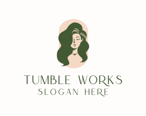 Organic Woman Beauty Babe logo design