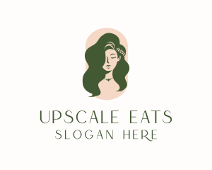 Organic Woman Beauty Babe logo design