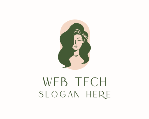 Organic Woman Beauty Babe logo design