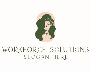 Organic Woman Beauty Babe logo design