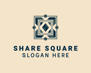 Square Tile Flooring logo design