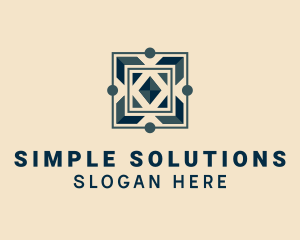 Square Tile Flooring logo design