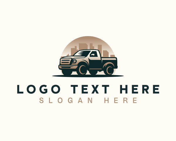 Pickup Truck logo example 3