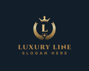 Luxury Ornament Crown Crest logo design