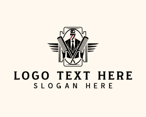 Retro Gentleman Barbershop logo