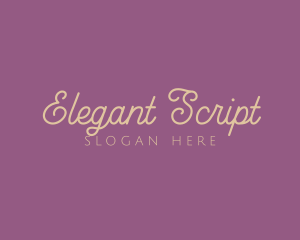 Feminine Beauty Script logo design