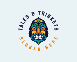Folklore Tribal Mask logo