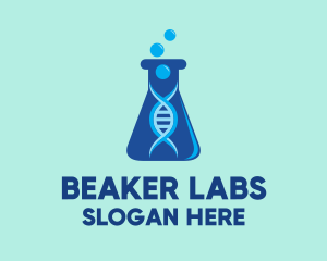 Blue DNA Beaker logo