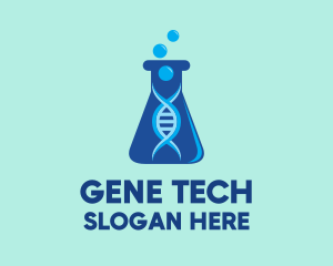 Blue DNA Beaker logo