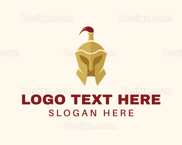 Medieval Gold Helmet Logo