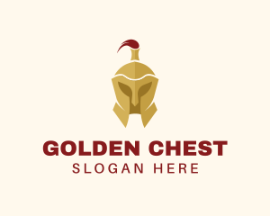 Medieval Gold Helmet  logo design