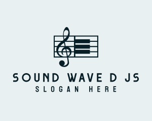 Piano Music Composer logo design