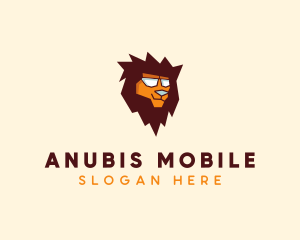 Cool Lion Face logo design