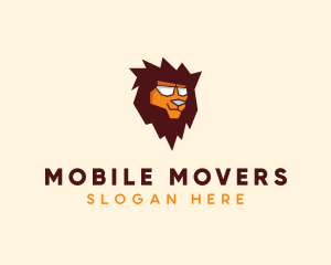 Cool Lion Face logo design