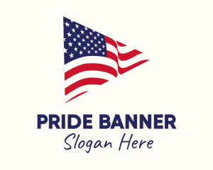 Triangular American Flag logo