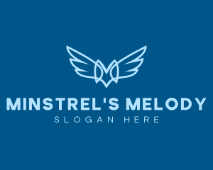 Elegant Wings Letter M logo design