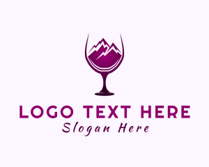 Wine Glass Mountain Peak logo