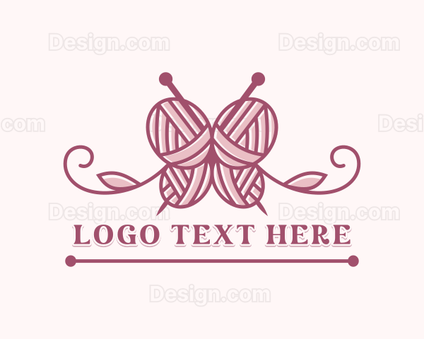 Knitting Yarn Ball Logo