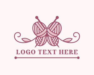 Knitting Yarn Ball logo