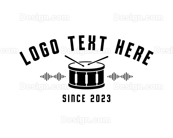 Drummer Drumstick Drum Logo