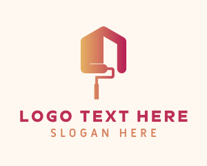 Gradient Paint Roller logo