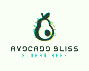 Green Avocado Glitch logo
