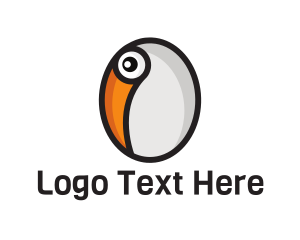 Bird - Toucan Bird Egg logo design