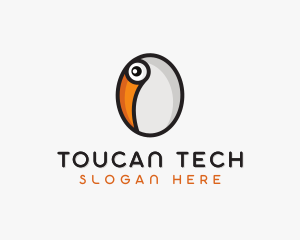 Toucan Bird Egg logo design