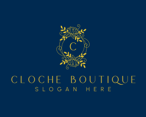 Floral Wreath Boutique logo design