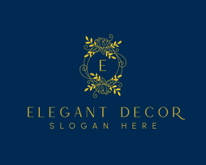 Floral Wreath Boutique logo design