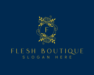 Floral Wreath Boutique logo design