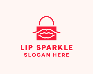 Lip Cosmetic Bag logo design