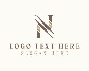 Stylish Feminine Letter N logo